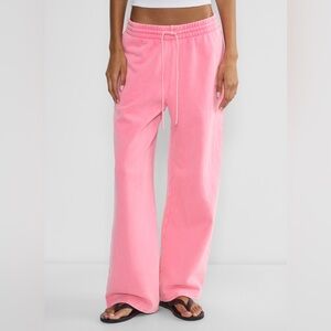 Aritzia Pink Straight Leg Pants